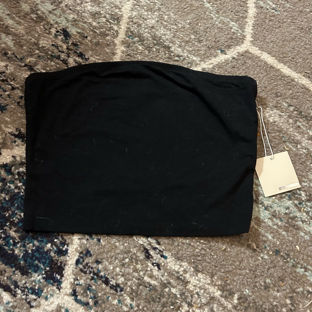 Active Usa Black Strapless Tube Top